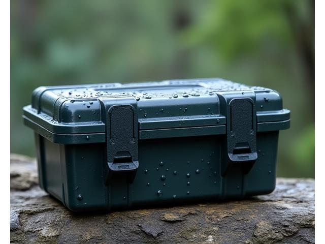 Durable, waterproof tackle box with multiple compartments